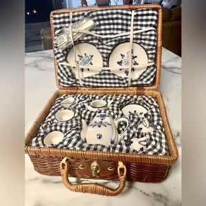 Children’s Miniature Tea Set for 2 in Basket